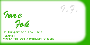 imre fok business card